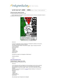 Palestina-benefiet reggae fuif 24/03