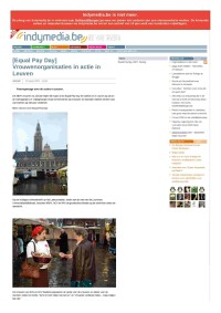 [Equal Pay Day] Vrouwenorganisaties in actie in Leuven